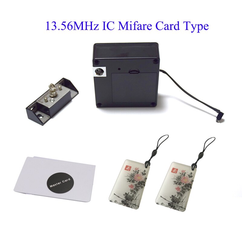 Serrure électrique Invisible pour armoire et tiroirs, carte IC, RFID, 13.56MHz: Kit A