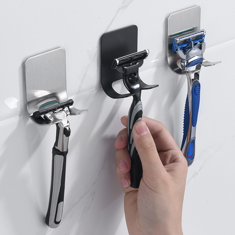 Punch Gratis Scheren Scheermes Houder Mannen Scheren Scheerapparaat Opslag Haak Wandplank Badkamer Scheermes Rack Muur Keuken Accessoires Hanger