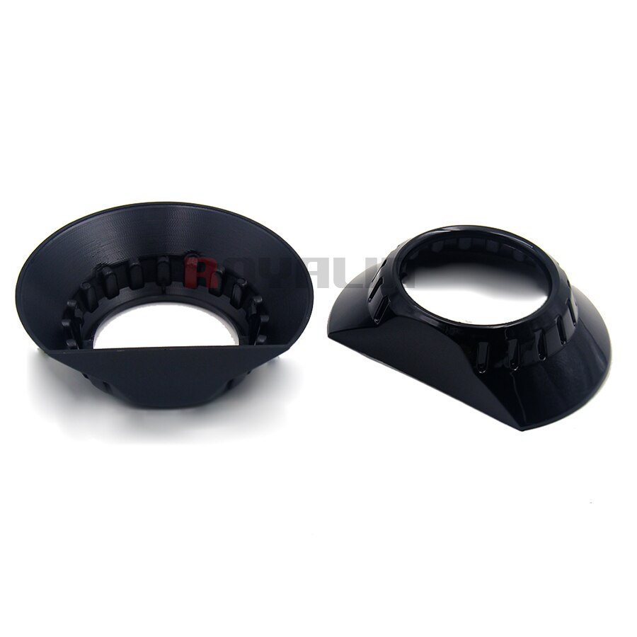 Royalin bi xenon projektor linse svøb zkm til bmw  e46 parkering bil styling forlygter varmebestandig dekorationsmaske auto lampe cover