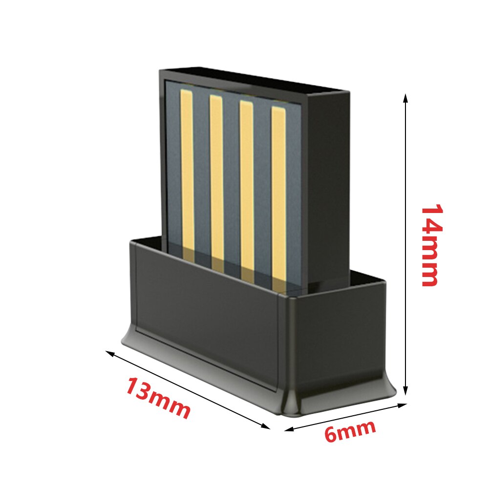 2.4GHz Adapter For Laptop Desktop Mini Nano USB 5.0 Dongle for for Windows XP/Vista/ 7/ 8/ 10 PC Computer