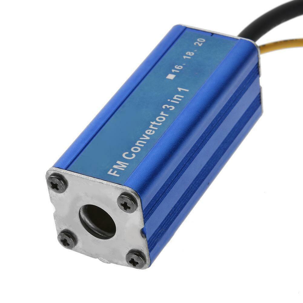 12V Stereo Easy Install Antenna 76 90MHz FM Radio Auto 3 In 1 Accessories Changer Universal Car Frequency Converter Metal