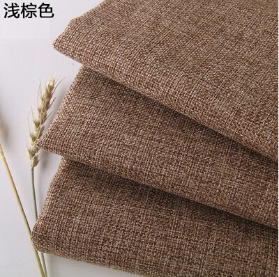 Dark gray Coated Linen Fabric Sofa Cushion Fabirc DIY Craft Sewing Cloth Outdoor Linen Blend Fabric Upholstery 58" wide Per mete: light brown