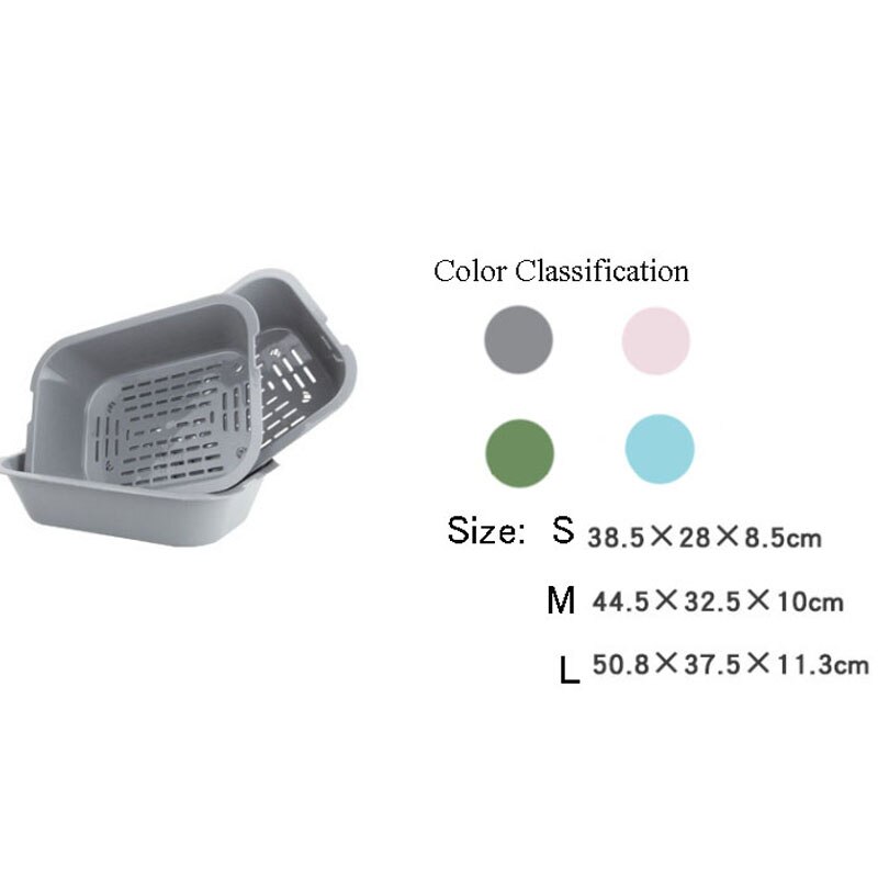 cat litter box Open three-tier grid Anti-splash Cat Toilet Plastic Bedpan Case Pet Supplies 3 Interlocked Trays Easy To Use