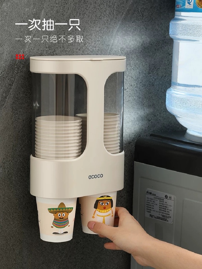 Disponibel kopholder automatisk kopholder papir kopholder vægmonteret husholdningsvanddispenser hængsel
