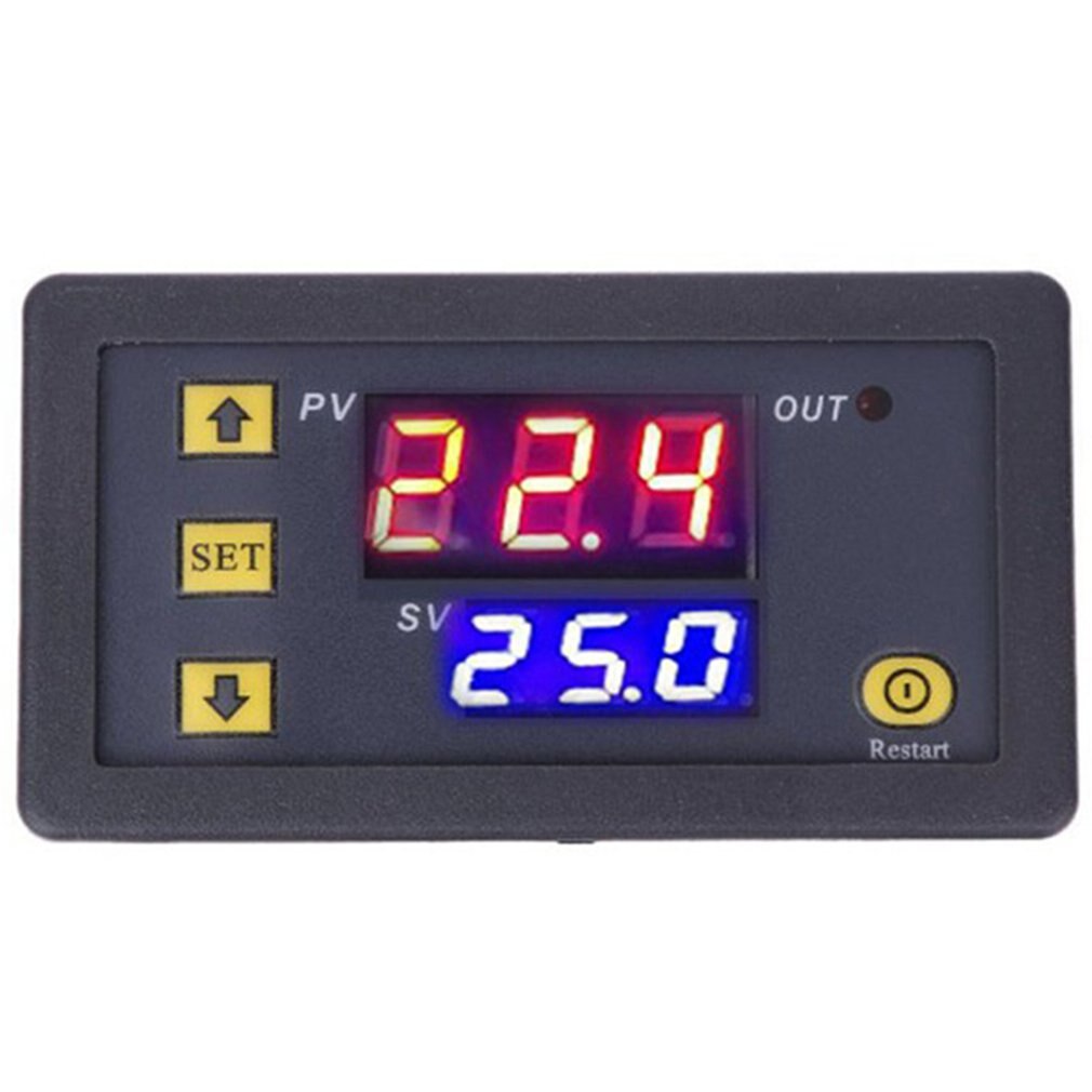 W3230 controlador de temperatura termostato dupla led digital regulador de temperatura detector medidor temp refrigerador calor