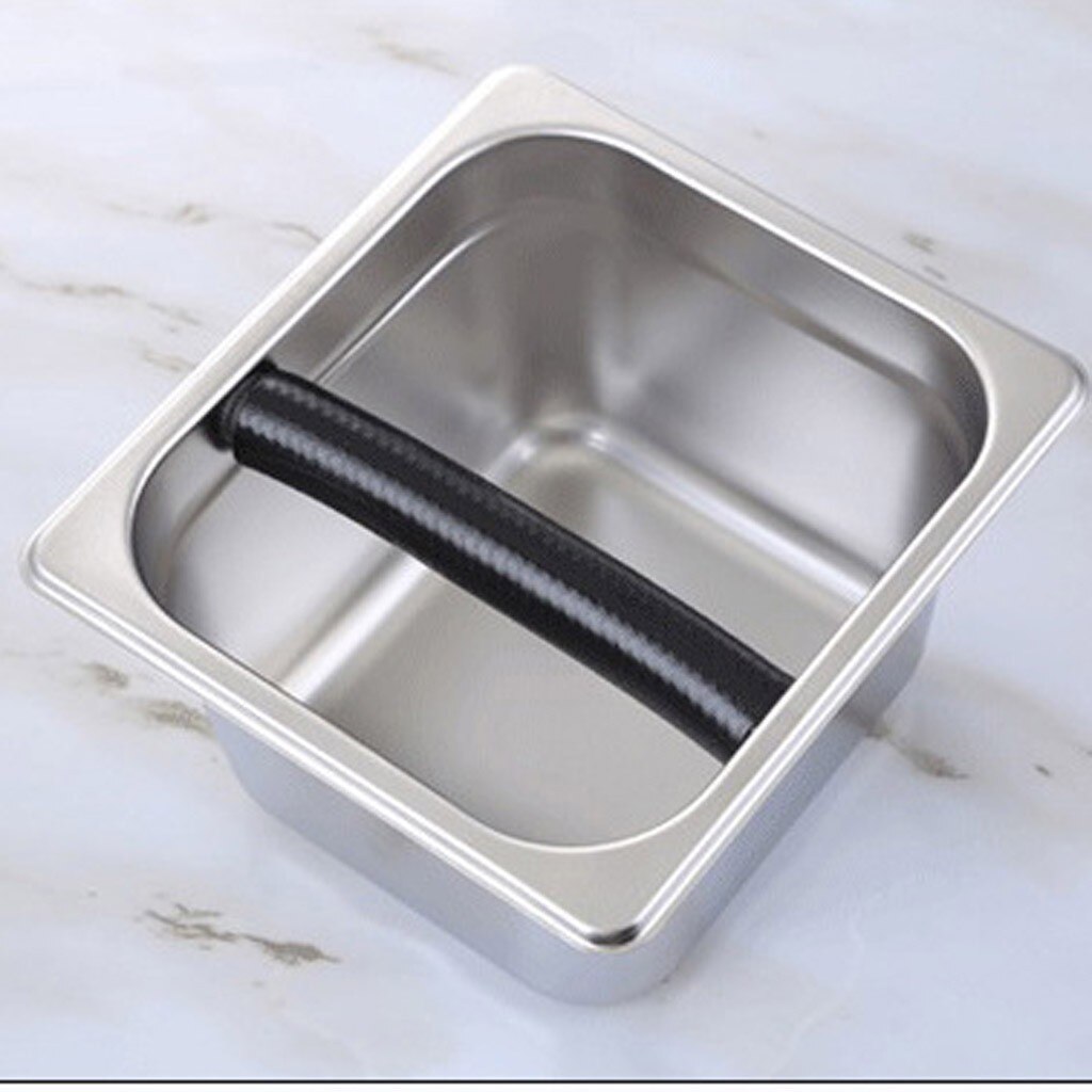 Knock Box Stainless Steel Espresso Coffee Ground Ground Box Knock Ground Box Kitchen Coffee Trash Can Ground Bucket