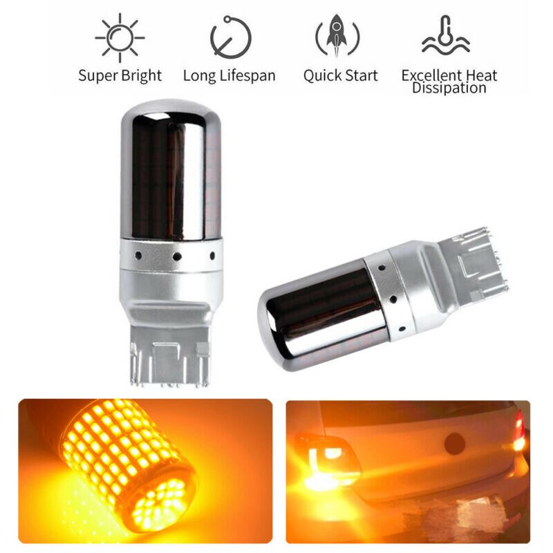 Bulbs Turn Signal Light Replacement Set Lamp Parts Car Amber 12V DC 21W