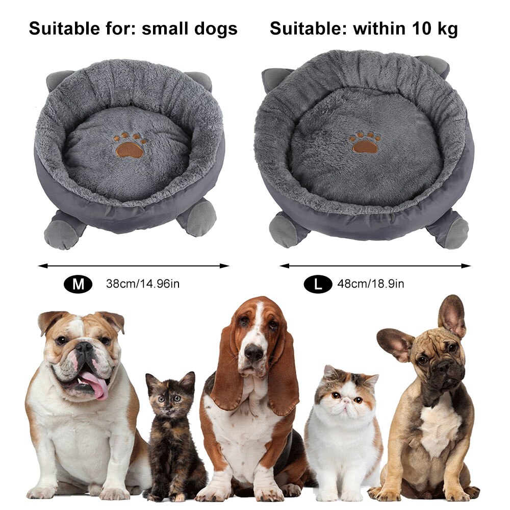 Zachte Kat Bed Voor Katten Katoen Leuke Kat Bedden Huis Kitten Huisdier Product Pet Bed Voor Katten Bedden Sofa Mand huis Kat Accessoires