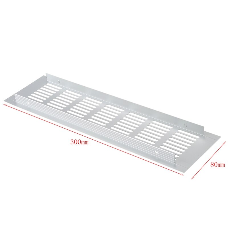 4 stk bred aluminiumslegering ventilasjonsrist for garderobeskap klimaanlegg 300mm
