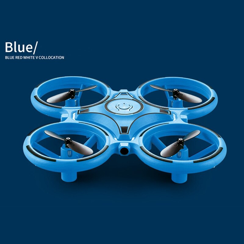 2.4G Gravity Sensor Infrared Induction Hand Watch Controlled Altitude Hold Drone,Blue
