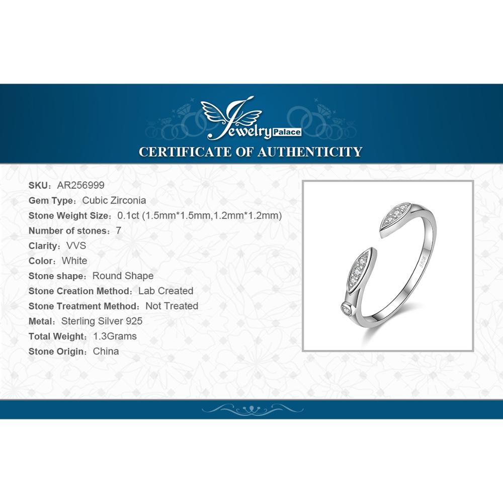 JewelryPalace Marquise Leaf anello in argento Sterling 925 aperto regolabile impilabile dito pollice polsino anello avvolgente per donna