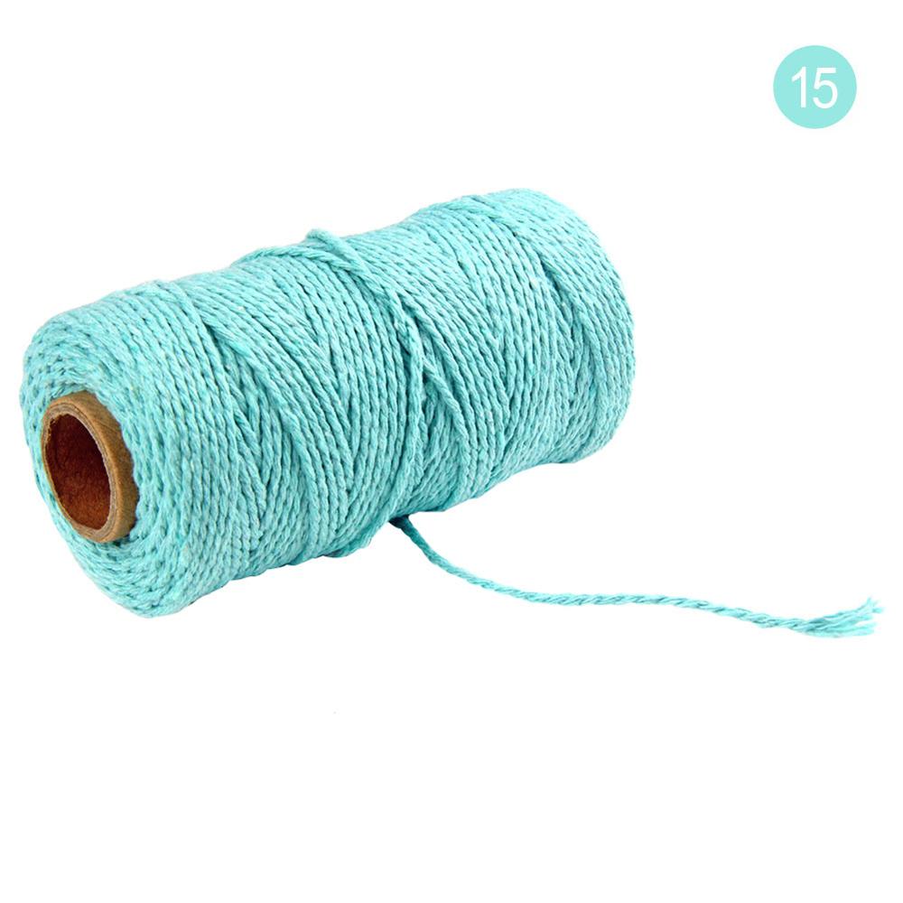 Cordon de ficelle en macramé coton naturel | Cordon en corde naturelle de coton 2MM/100M, décoration artisanale, cordon de ficelle en coton de boulanger suspendu à la main: 15