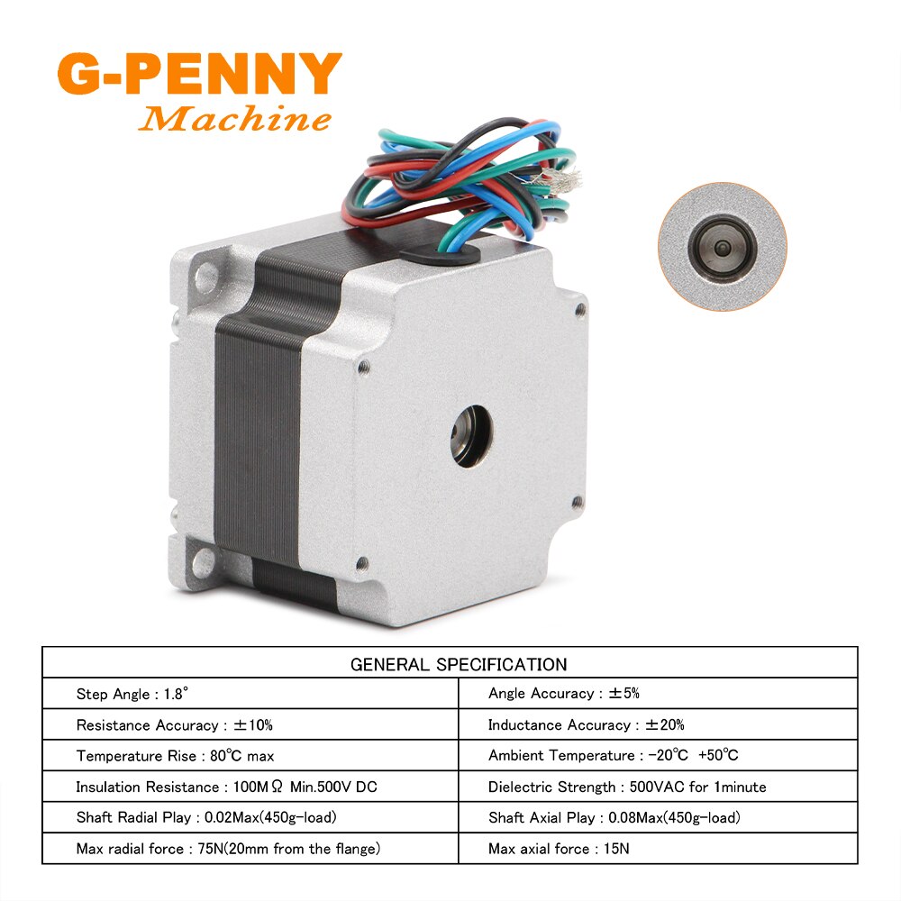 NEMA23 Stepper Motor 57HS4128A4 2.8A 0.55N.m 78Oz-in 4 Wires Hybird CNC Stepper motor For CNC machine 3D printer Stepper Motor