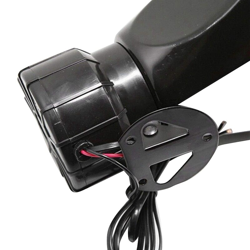 Universal Motorcycle Car Alarm Sound 7 Tone Horn 12V 100W Police Siren Horn Loudspeaker (Black)