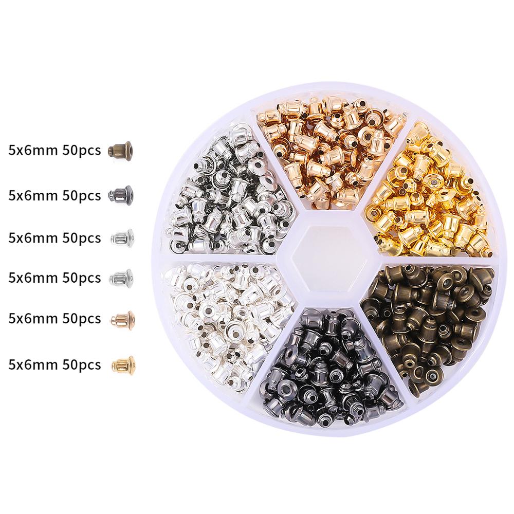 Mix Box Kits Alloy Chain Earring Hooks Head Pins Jump Rings Lobster Clasp For DIY Jewelry Findings Set Making Earrings Supplies: BDH148-01MX