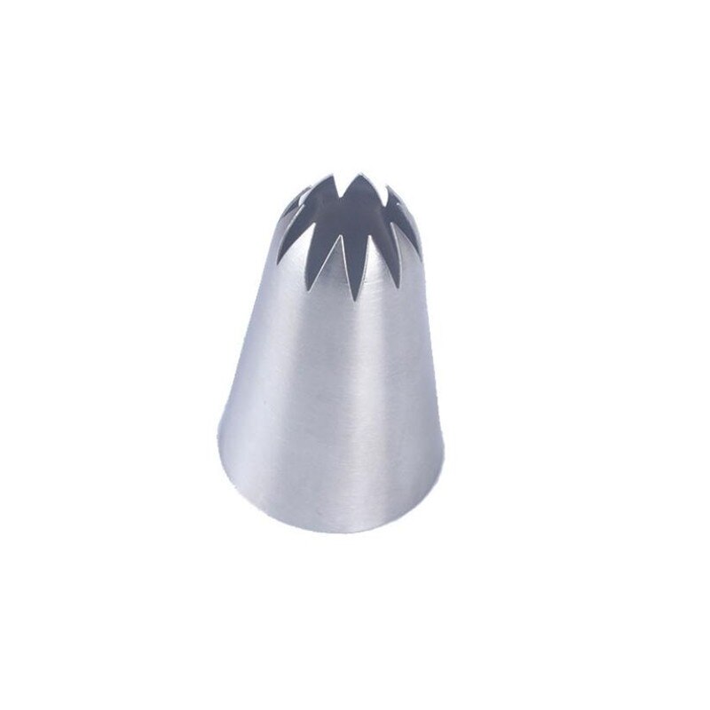 # C10 Grote Size Icing Piping Nozzle Cake Decoratie Rvs Pastry Tips Cupcake Gebak Gereedschap 10 Tanden Close ster