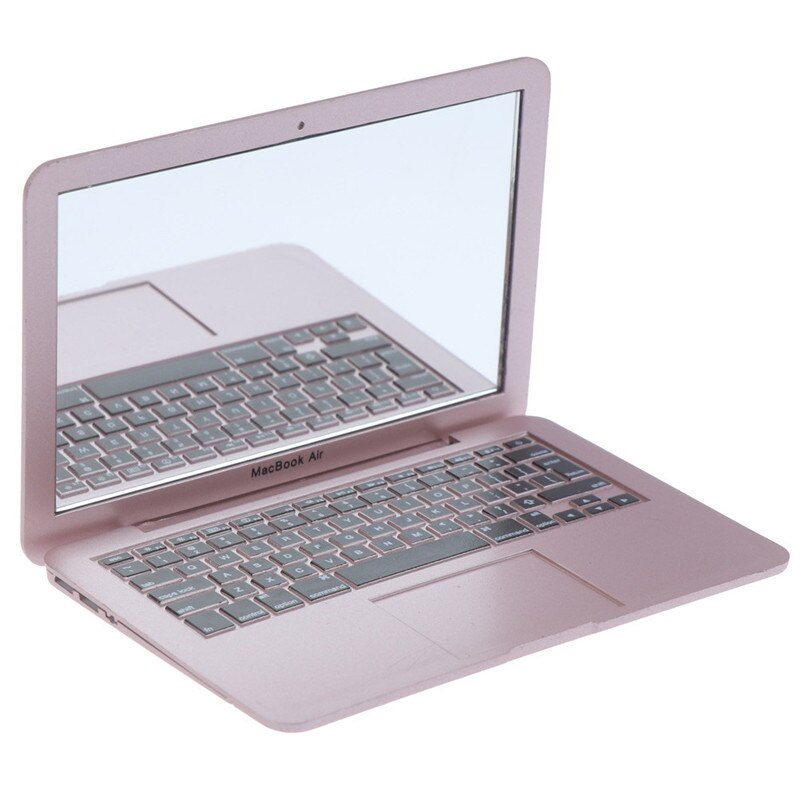 1:12 Meisje Mini Pocket Laptop Vorm Make Clear Spiegel Baby Spiegels Speelgoed: RG
