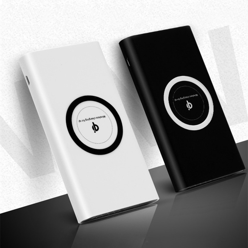 20000mAh Portable External Battery Power Bank Qi Wireless Charger PowerBank For iPhone X 8 Plus Samsung S10 S9 S8 Poverbank