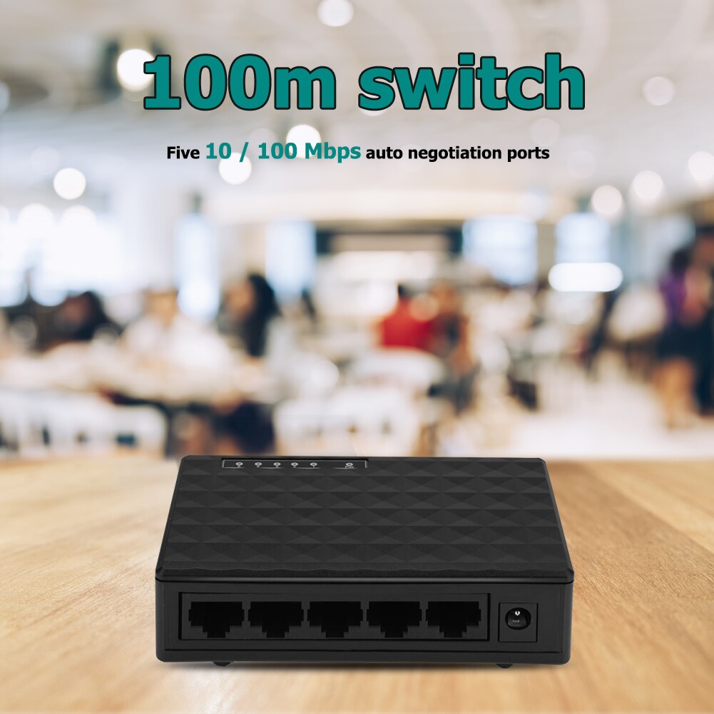 10/100Mbps 5 Hafen Ethernet schalten Klassische Farben Einfache Ausdauernd RJ45 LAN Netzwerk Schreibtisch Schalt Hub Adapter