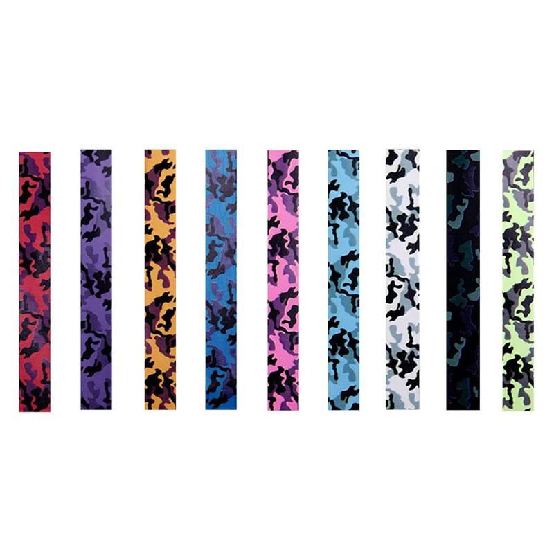 1 Stuks Badminton Racket Zweet Band Camouflage Gedrukt Antislip Band Grip Tennis Anti-transpirant Racquet Band Racket Grip U8S1