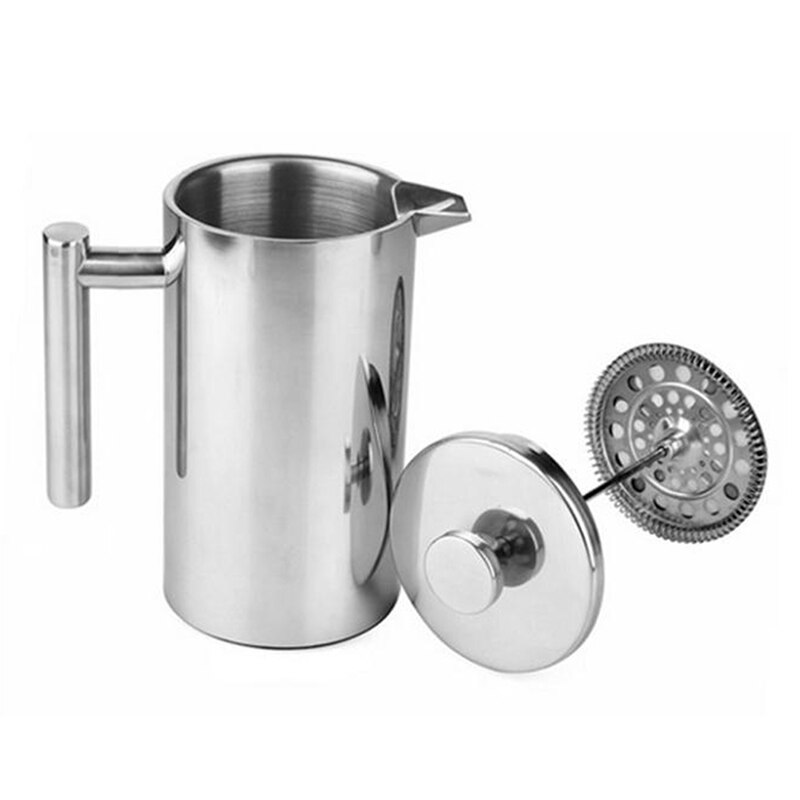 350/800/1000ML Coffee Pots Double Layer Stainless Steel Coffee And Tea Maker French Press Heat Preservation Mug