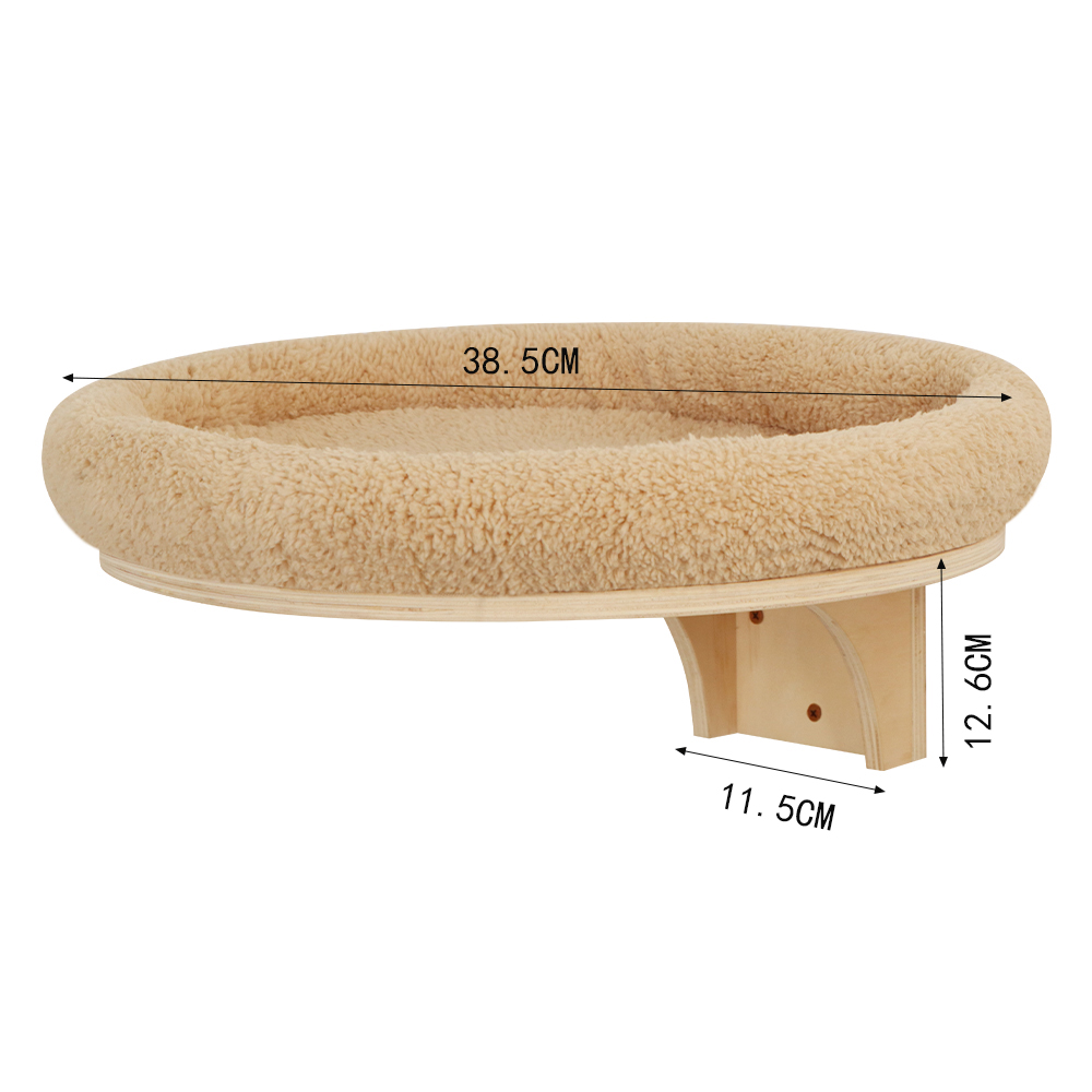 Juguetes de pared para actividades, rascador de Sisal de madera para gatos, muebles escaladores, puente para gatos, escalones de cuerda, escalera para gatitos, poste para pared: Gris claro