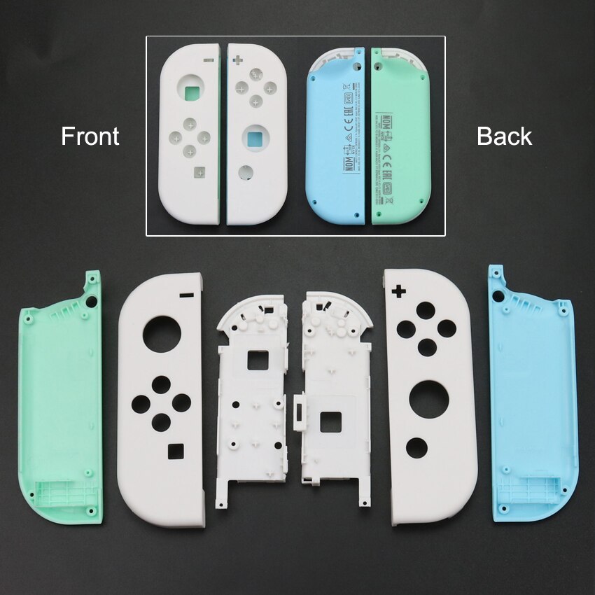 YuXi Replacement Housing Shell Cover for Nintend Switch NS NX Joy-Con Joycon Controller Protective Shell Case Green Blue White: No.8