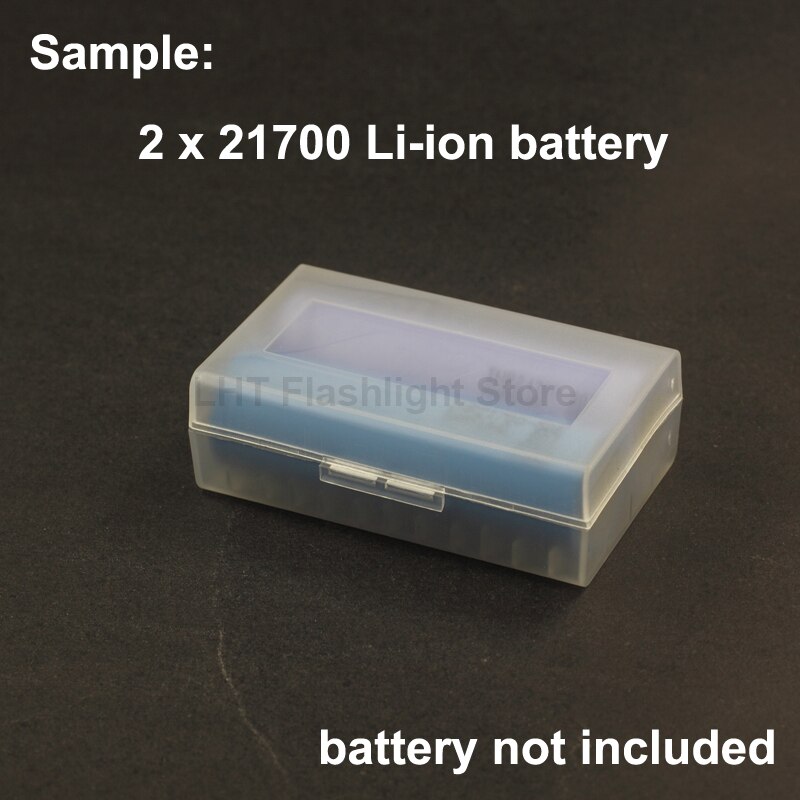 Battery Storage Box for 2 x 21700 Battery - Transparent ( 2 pcs )