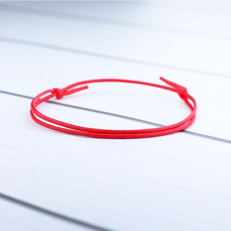 1x Protection Good Luck Bracelet Lucky Red String Rope Handmade Bracelet Women Men Lucky Jewelry Wish Card Success Bangle