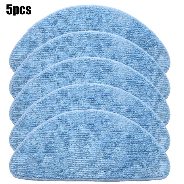 Main Roller Side Brush Filter Mop Cloth For NEATSVOR X520 Robot Vacuum Cleaner Accessories Household Cleaning Parts Robot Parts: 5pcs Mop cloths
