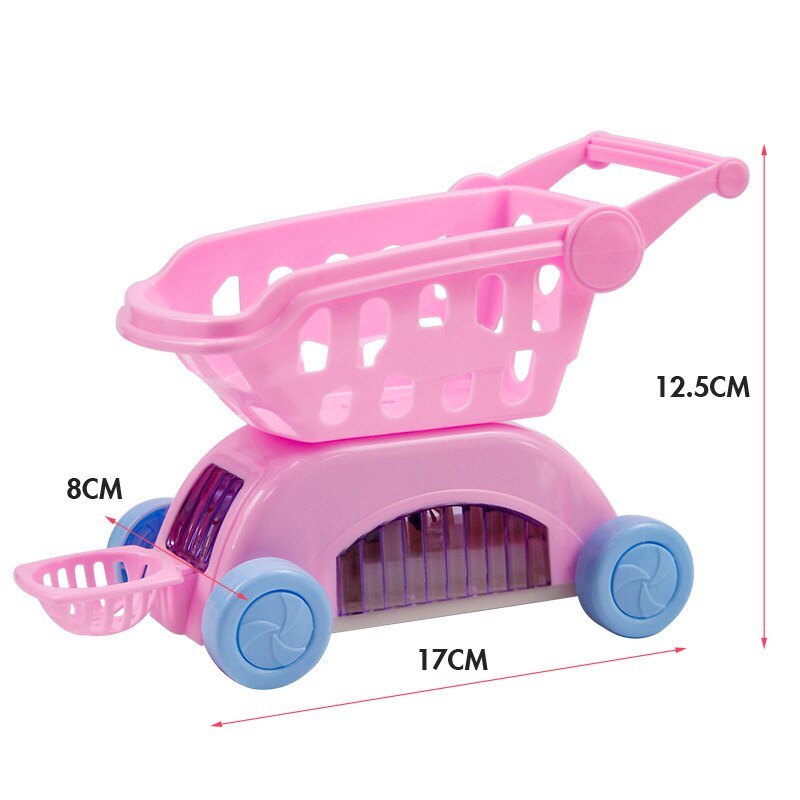 Neue freundlicher Elektrische Spielzeug Musik Warenkorb mit Licht Universal- Rad Kreative Baby Spielen Haus Spielzeug Warenkorb