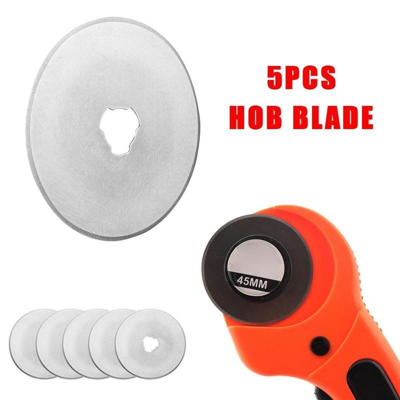 5 stk 28mm 45mm rotorskærer genopfyldningskniver patchwork stof læder håndværk stål cirkulær syning quilteskær