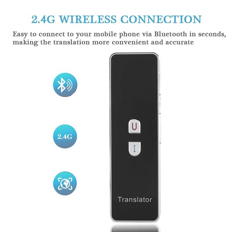 Portable Intelligent traducteur vocal discours 2.4G Smart poche interprète en temps réel langue traducteur soutien 40 langues