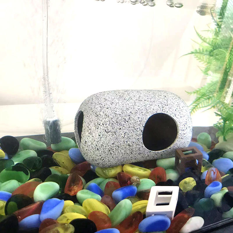 Keramische Aquarium Decor Cichlid Stone Rock Cave Stone Decoratie Aquarium Fokken Behuizing Onderdak Ornament Voor Vis Garnalen