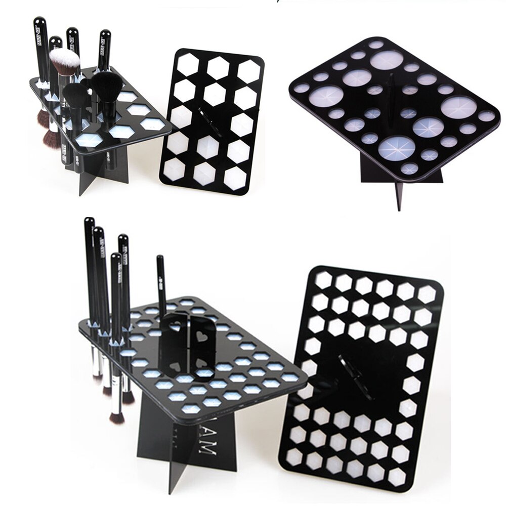 Make-up kwasten houder met 14/26/42 gaten, standaard boom, droge kwasten houder, kwasten organiseren, make-up kwasten rek houder, cosmetische tools