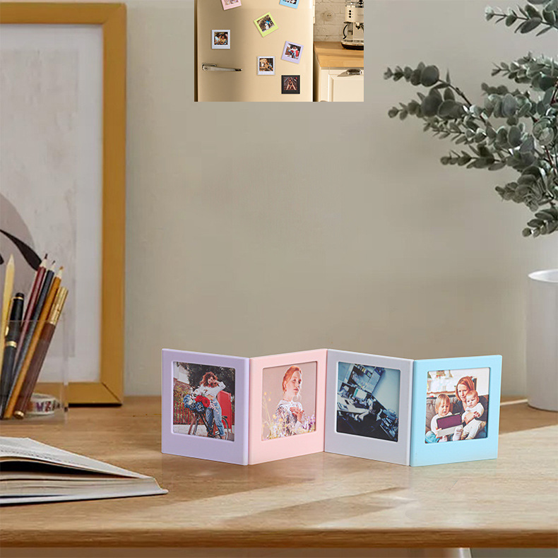 Magnetische Bilderrahmen für Fujifilm Instax Platz SQ1 SQ6 SQ10 SQ20 SP-3 Filmpapiere, doppelseitige Magnete Kühlschrank Bilderrahmen