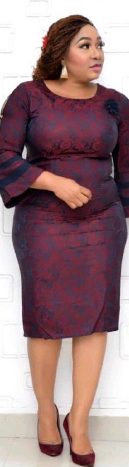 Syksy elegantti afrikkalaiset naiset o-neck printing plus koko mekko afrikkalaiset vaatteet afrikkalaiset mekot naisille afrikkalaiset vaatteet: Moni / 6xl