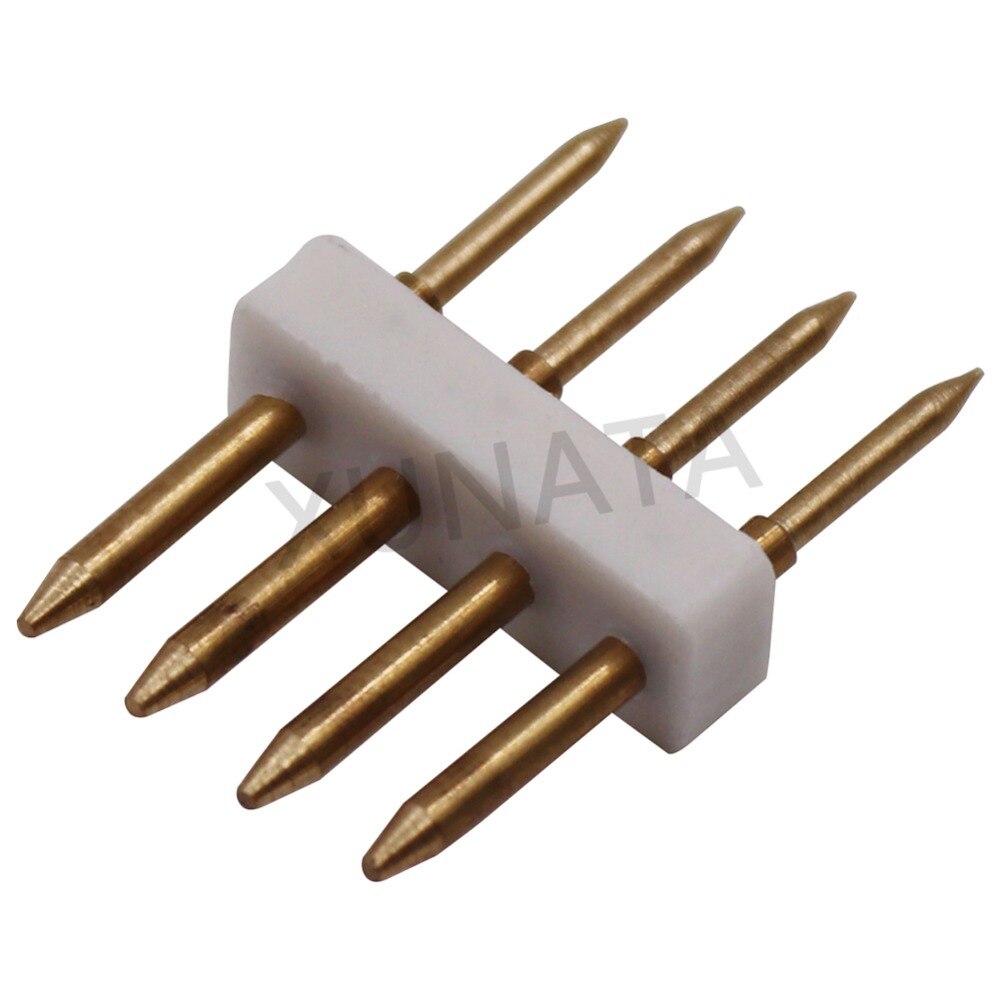 5 kpl 2 pin 4 pin 6mm/8mm/12mm/15mm liitin suosittele lisävarusteita kuparinastat 110v 220v yksiväriseen rgb led-nauhaan