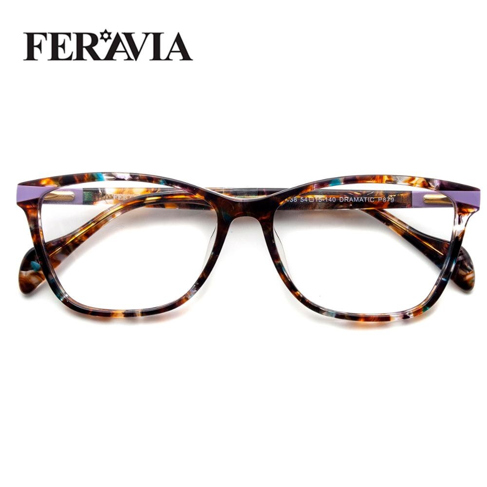 Nova borboleta óculos moldura quadrada óculos de moda quadro bonito impressão eyewear para a mulher fvg7138