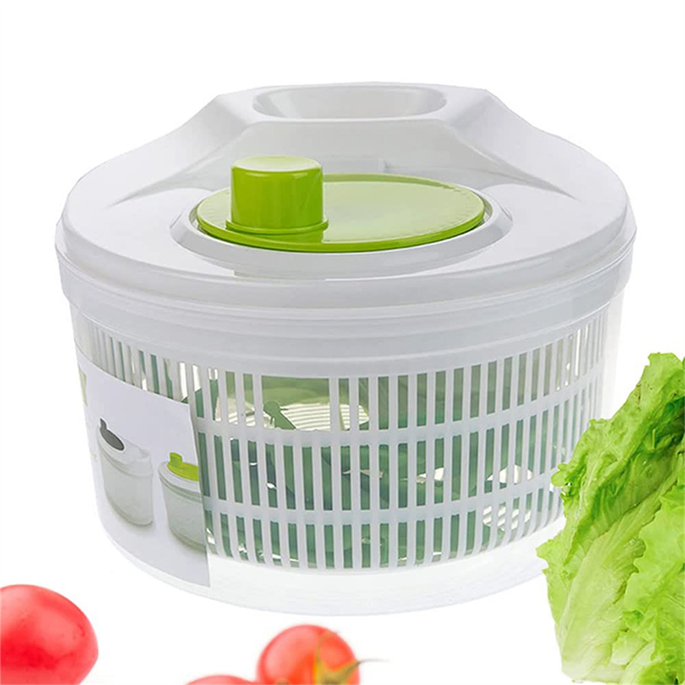 Essoreuse à salade, lattes vertes, lave-linge, égouttoir, passoire à légumes pour laver et sécher les légumes feuilles, outils de cuisine: Default Title