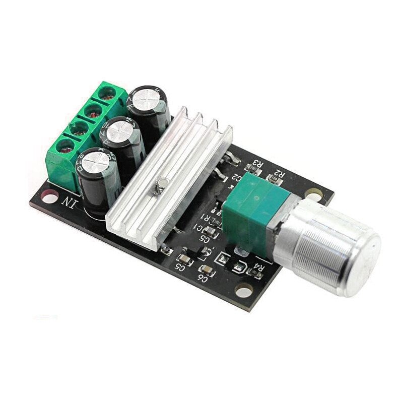 DC 6V 12V 24V 28VDC 3A 80W PWM Motor Speed Controller Regulator Adjustable Variable Speed Control With Potentiometer Switch