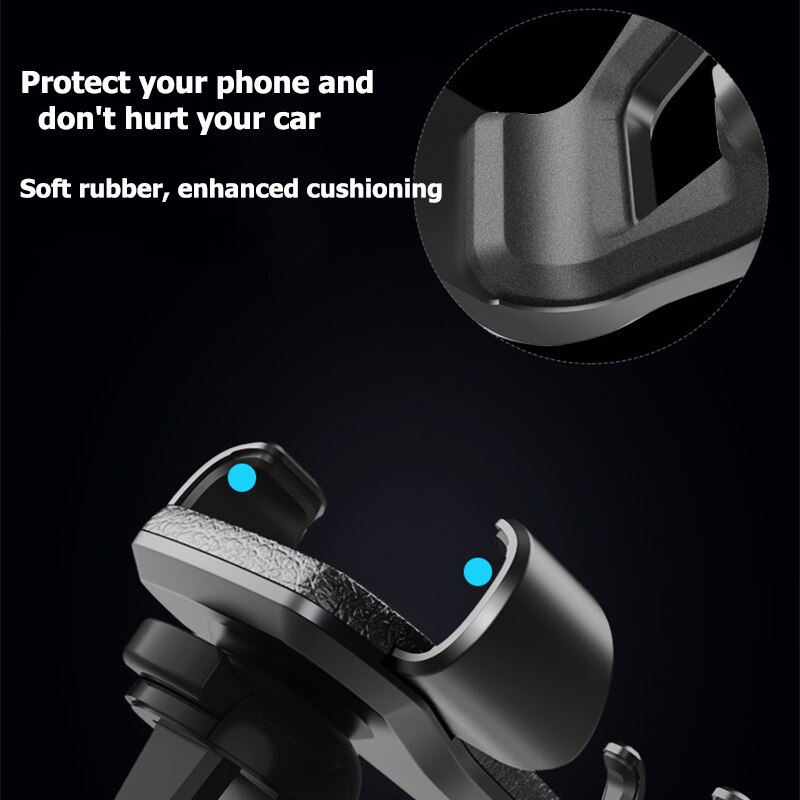 Soporte magnético para teléfono móvil, accesorio de gravedad para teléfono en coche, con Clip de ventilación, para iPhone y GPS