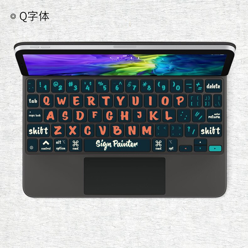 Magic Keyboard Protection Skin for Apple Keyboard Sticker for iPad Pro 11 12.9 Wear-Dirt-Scratch-Resistant: Style E