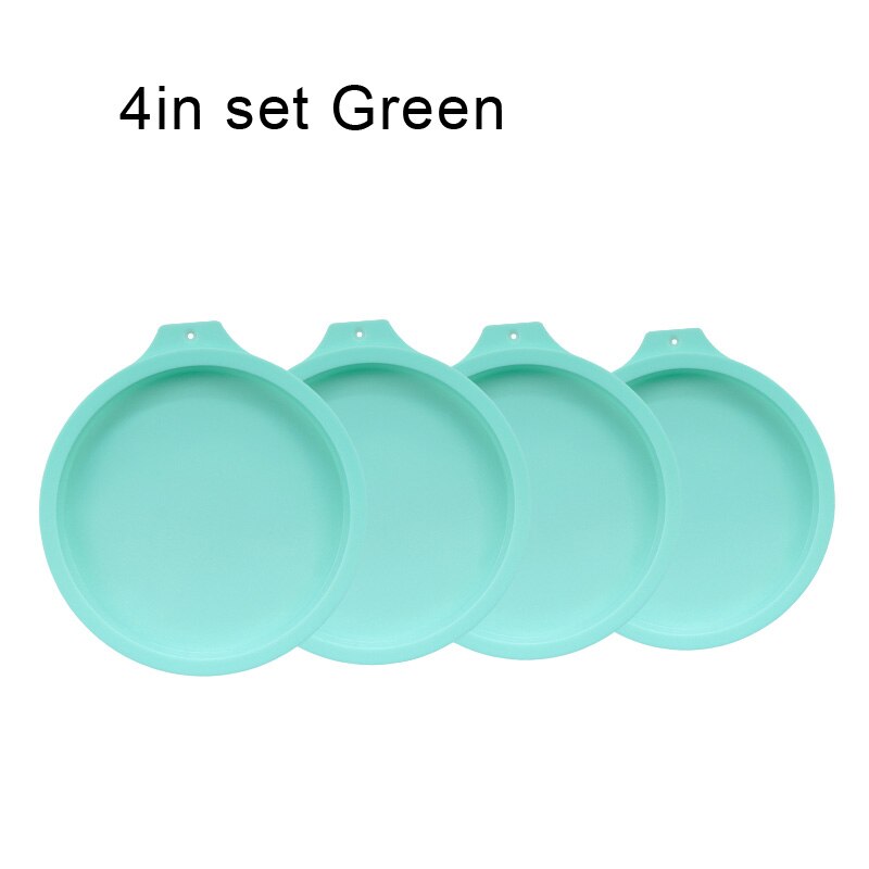 4/6/8Inch Siliconen Bakvorm Gelaagde Cakevorm Food Grade Siliconen Muffinvorm Cake Mousse Gereedschap keuken Cookie Bakvorm: 4in G