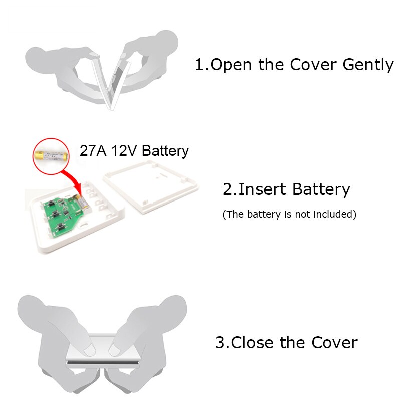 Interrupteur mural à bouton-poussoir RF 433mhz, 86 boutons, télécommande sans fil, fonctionne avec un récepteur relais pour l&#39;éclairage des appareils ménagers