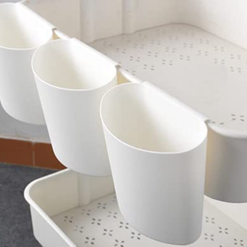 4 Pieces of Skin Management Cart Small Hanging Bucket Beauty Salon Hanging Basket Portable Storage Basket Tool