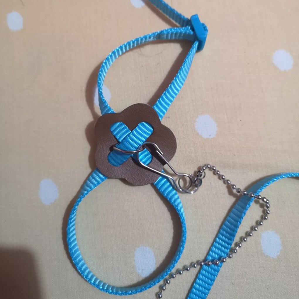 Nylon Pet Harness Leash for Hamster Adjustable Ferret Rat Mouse Bunny Harnesses Vest Lead Rope Leash Guinea Pig Pet Accessories