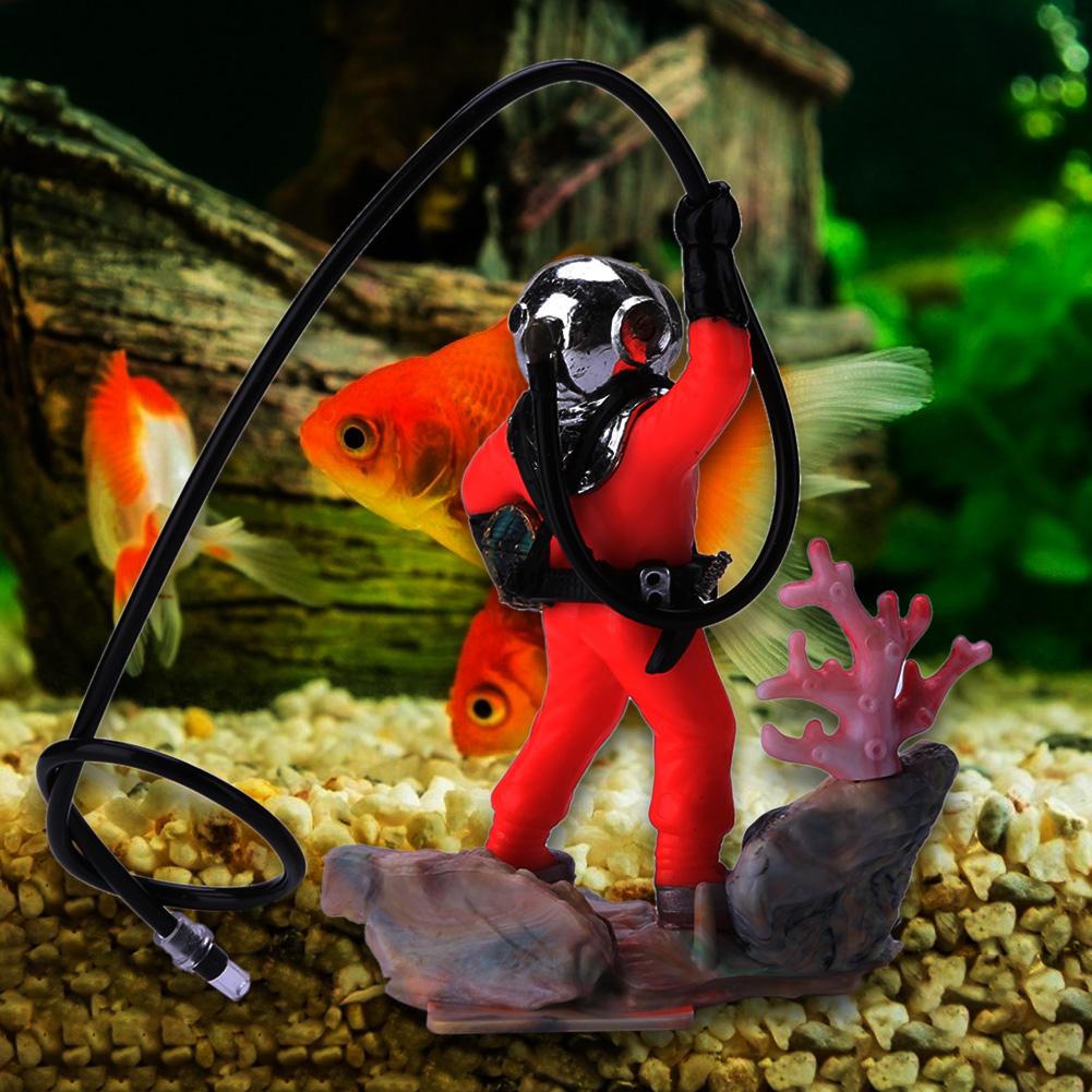 Aquarium Vulkan Taucher pneumatische Dekoration Tank Ornamente Landschafts bau Dekoration Pflanzen für Aquarium Zubehör Wohnkultur