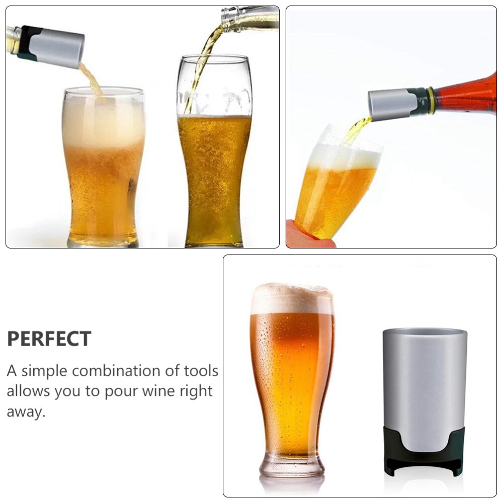 Bar Mini Beer Pourer Stainless Steel Beer Foamer Portable Beer Bubbler Make