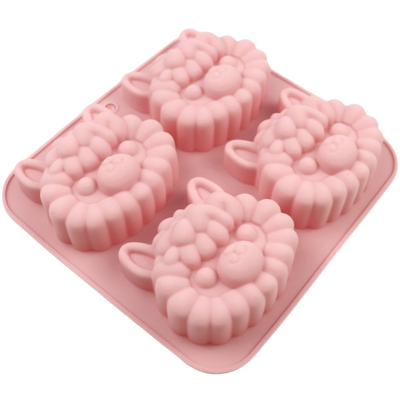 Moule en Silicone de dessin animé, Animal souris Kapibala alpaga crabe tortue avion savon chocolat gelée plateau à glaçons outils de décoration de gâteaux: BLEU CIEL